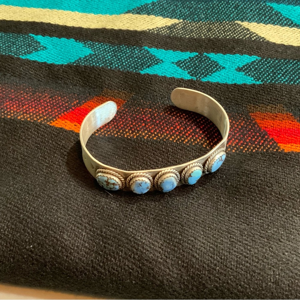 Handmade Golden Hills Sterling Silver Cuff